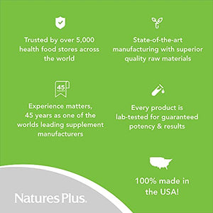 NaturesPlus GI Natural Total Digestive Wellness - 90 Vegetarian Tablets, Bilayer - Natural Gut Health Supplement - Probiotics, Prebiotics, Enzymes - Gluten-Free - 30 Servings