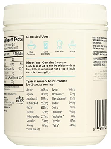 365 by Whole Foods Market, Collagen Peptides Protein Powder Unflavored, 12 Ounce