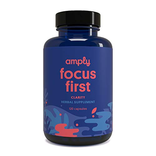 Amply Blends | Focus First | Herbal Supplement | Clarity Support Capsules | 120-Count