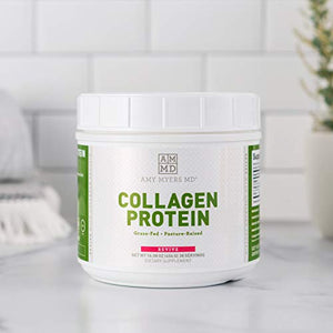 Collagen Peptides Protein Powder Unflavored by Dr. Amy Myers (16 oz) - Grass-Fed Collagen Protein Powder, Non-GMO, Gluten Free, Keto Friendly - Supports Hair, Skin, Nails, Bone & Joint Health
