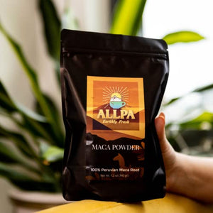 Allpa Peruvian Maca Root Powder 12 oz, Organic Maca Root, All Natural Maca Root, Peruvian Super Food, Rich in Nutrients and Benefits, Essential to Any Healthy Diet