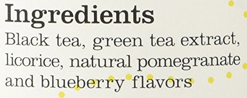 The Republic of Tea - HiCAF Pom-Berry Black Tea, 50 Tea Bags, Pomegranate Blueberry | High Caffeine