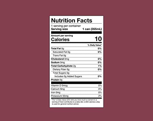 Rishi Tea Elderberry Maqui Sparkling Botanicals Sparkling Water - Organic, Unsweetened, Zero Added Sugar, Caffeine Free, Real Plants, Virtus Botanicals - 12 oz (Pack of 12)