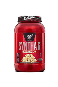 BSN Syntha-6 Whey Protein Powder, Apple Pie a la Cold Stone, Micellar Casein, Milk Protein Isolate Powder, 25 Servings