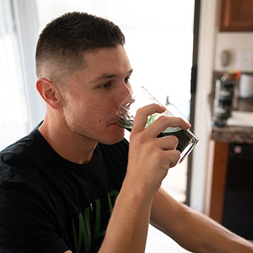 Wilderness Athlete - Green Infusion | Supergreen Superfood Power Greens Powder - Wheatgrass Powder with Astragalus Root, Green Tea Extract, & Chlorella - 30 Serving Tub (Chocolate Mint)