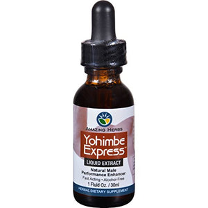 Black Seed Liquid Extract - Yohimbe Express - Fast Acting - Alcohol Free - 1 oz (Pack of 2)