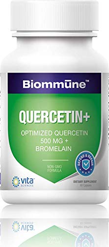 BIOMMUNE QUERCETIN + Quercetin (a zinc ionophore) and Bromelain are Powerful nutrients to Speed Defense and Recovery. Bolster Overall Immune System and Protect Upper Respiratory Health