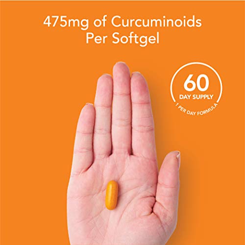 Turmeric Curcumin C3 Complex 500mg, Enhanced with Black Pepper & Organic Coconut Oil for Better Absorption; Non-GMO & Gluten Free