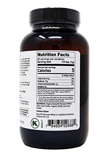 Pure Planet Heirloom Wheatgrass Powder Organic, 90 Gram