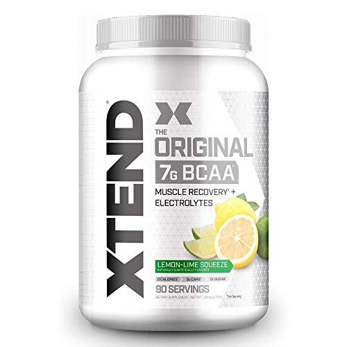 XTEND Original BCAA Powder Lemon Lime Squeeze | Sugar Free Post Workout Muscle Recovery Drink with Amino Acids | 7g BCAAs for Men & Women | 90 Servings