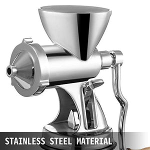 VEVOR Manual Wheatgrass Juicer with Suction Cup Base & Desktop Clamp Wheat Grass Grinder Long Screw Shaft Wheatgrass Juicer Stainless Steel for Juicing Wheatgrass Gingers Apples Grapes