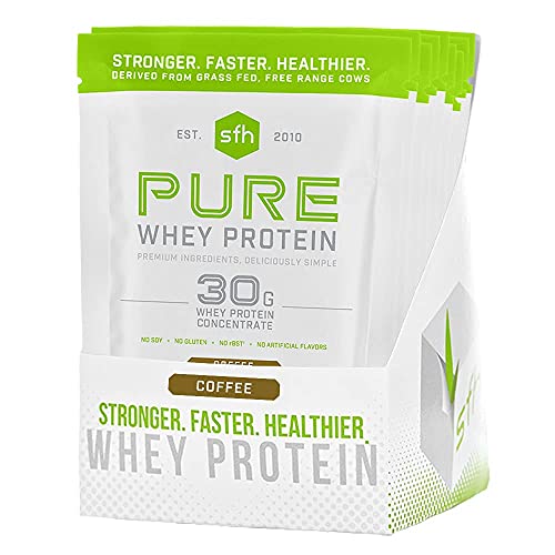 Pure Whey Protein Powder Coffee Pack of 10 Single Serves
