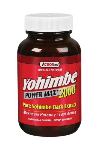 Action Labs Yohimbe Power Max 2000, 50-Count