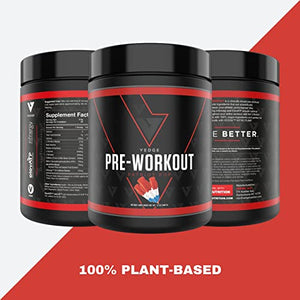 Vedge Nutrition Patriot Pop Pre- Workout | Vegan Pre-Workout | Dairy Free, Soy Free, Non-GMO | Long Lasting Energy, No Crash | Caffeine, Citrulline Malate, Nitric Oxide Booster | 40 Servings