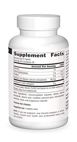 Source Naturals Collagen From Fish, Healthy Skin Support - 120 Tablets
