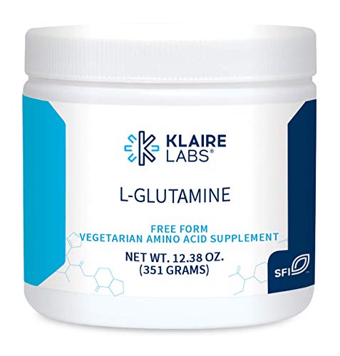 Klaire Labs L Glutamine Powder - 5000mg Free-Form & Hypoallergenic Amino Acid - Supports Muscle Recovery, Immune Support and GI Health - Non Dairy & Gluten Free (351 G / 60 Servings)