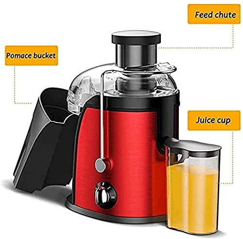 WXLBHD Juicer, Slow Masticating Juicer Machine, Cold Press Juicer Machines with Quiet Motor, Three-speed Knob Speed Regulation, Easy to Clean