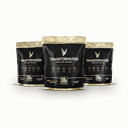 Transformation Chocolate Protein Powder | 30G Multi-Protein Superblend | Collagen Peptides, Egg White & Plant Blend | MCT Oil | BCAA Amino Acids | Probiotics & Enzymes | Low Carb Shake for Men & Women