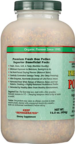 YS Bee Farms, Bee Pollen Organic, 16 Ounce