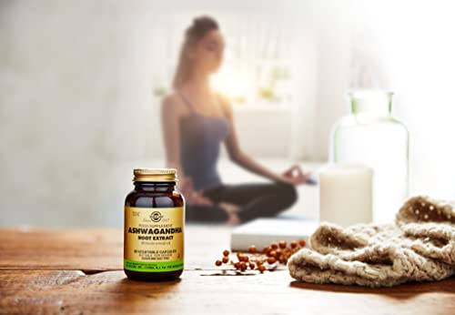 Solgar Standardized Full Potency Ashwagandha Root Extract Vegetable Capsules, 60 Count