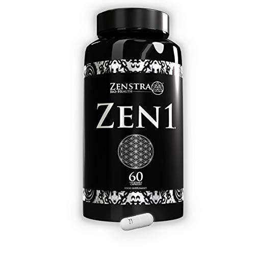 Zen1 - Serotonin Support Supplement | Natural Calmness, Stress Relief & Mood Enhancer with Geniposide, 5-HTP, Bacopa, Phosphatidylserine, Gotu Kola and Schisandra