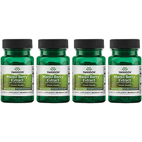 Swanson Maquibright 60 Milligrams 30 Veg Capsules (4 Pack)