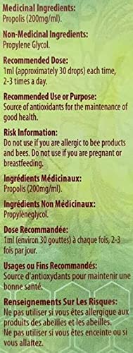 Bee Propolis Liquid Extract 85% Non Alcohol - 25 Bottles of Wild Apiary Green Bee Propolis Liquid Glycolic Extract-Non Alcoholic, Wax Free, Sugar Free