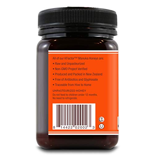 Wedderspoon Raw Premium Manuka Honey, KFactor 16, 17.6 Ounce