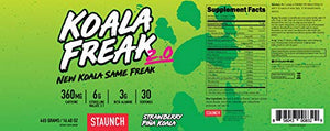 Staunch Koala Freak 2.0 Pre-Workout (Pina Koala) 30 Servings - Effective, Premium Pre-Workout Powder