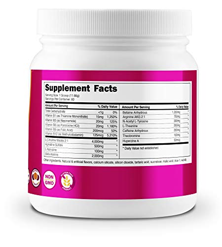 Nutricost Pre-Workout Powder for Women Grape (60 Serv)