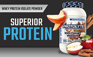 VMI Sports | ProtoLyte Whey Isolate Protein Powder | Low Calorie Whey Protein Powder for Weight Loss | Protein Powder for Muscle Gain | Digestive Enzymes | Non-GMO (Apple Cinnamon, 1.6 Pound)