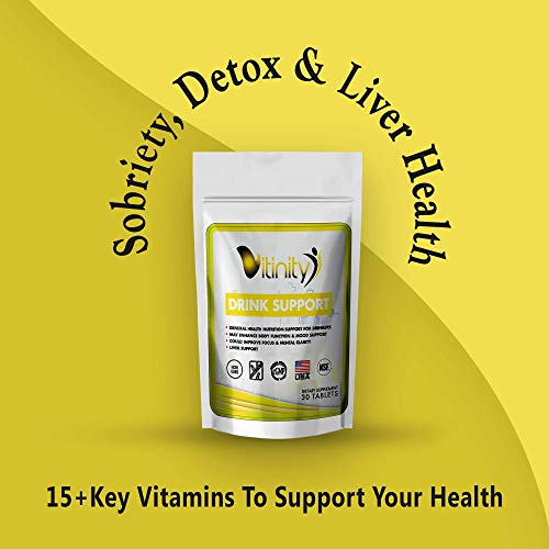 Anti Alcohol Drink Support Supplement-Craving Support,Liver Health,Reduce Alcohol Formula-Kudzu,Milk Thistle,Holy Basil,DHM for Natural Detoxify,Gradual Reduction,Nutrient Replenisher-60 Days