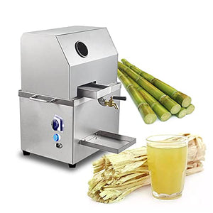 Kolice Commercial Countertop Electric Sugarcane Juicer, Sugarcance juice making machine,Sugarcane Squeezer with ON/OFF Switch for Easy to Use, Manual Slow Masticating Extractor Squeezer with Feed Chute Tray, 350W