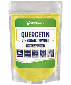 XPRS Quercetin Powder - 226g of Pure Quercetin Dihydrate Super-Antioxidant Powder Fights Free Radicals - Immune System Support - Premium Vegan Friendly Quercetin for Kids and Adults (8 oz)