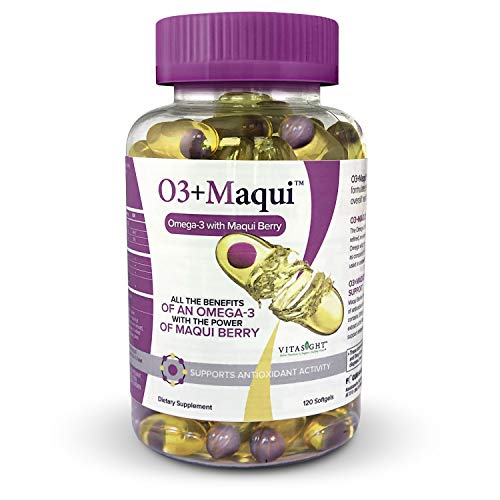 VitaSight Omega 3+ Maqui-Vitamin Supplement, Combats Dry Eyes and Supports Healthy Tears (Contains 120 Softgels)