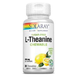 Solaray L-Theanine Chewable Supplement, 200 mg | 30 Count