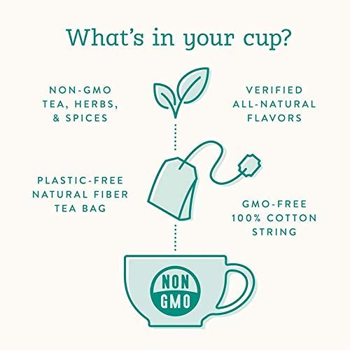 Stash Tea Bags Variety Pack - Herbal and Decaf - Caffeine Free Assorted Teas - Tea Sets for Women and Men - 50 Ct, 25 Different Flavors - 100% Handmade Cotton Pouch Included