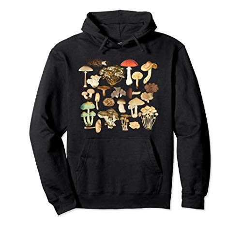 Mushroom Hoodie Botanical Fungi Plants Morel Psychedelic