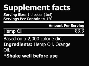 Hemp Oil for Pain Relief :: Hemp 10,000mg :: Hemp Extract :: May Help with Inflammation, Joints, Mood, Sleep & More :: Hemp Drops :: Rich in Omega 3,6,9 (Peppermint)