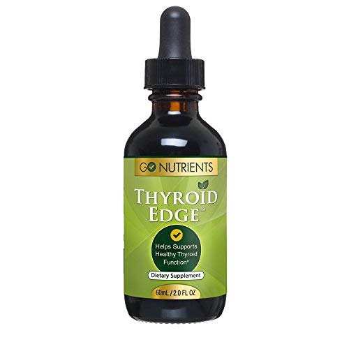 Thyroid Edge - Organic Thyroid Support Supplement & Metabolism Booster for Weight Loss, Improved Energy, Focus with Stinging Nettle, Kelp, Bladderwrack & More - 2 oz