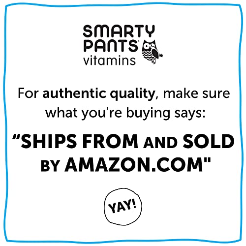 SmartyPants Men's Formula, Daily Multivitamin for Men: Vitamins C, D3, Zinc, Omega 3, CoQ10, & B12 for Immune Support, Energy, Prostate & Heart Health, Fruit Flavor, 180 Gummies (30 Day Supply)