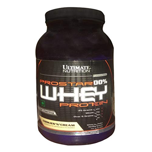 Ultimate Nutrition Prostar Whey Protein Powder Blend of Whey Concentrate Isolate and Peptides – Low Carb, Keto Friendly, 25 Grams of Protein - 30 Servings, Cookies N Cream, 2 Pounds
