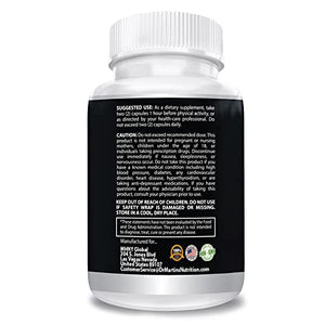 Super Strength 1000mg Horny Goat Weed 120 Capsules with Maca Arginine & Ginseng - Naturally Boost Your Health, Workout Performance, Endurance & Energy, Joint Health for Men & Women (120C)