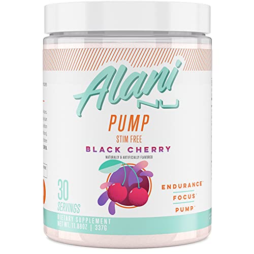 Alani Nu Pump Stim Free Pre-Workout Supplement, Black Cherry, 30 Servings