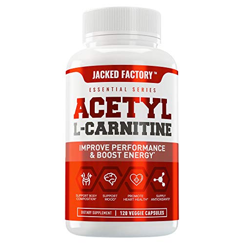 Acetyl L Carnitine 750mg Supplement - Extra Strength L-Carnitine (ALCAR) for Energy, Body Recomposition, Memory & More - Zero Fillers - 120 Non GMO Veggie Pills