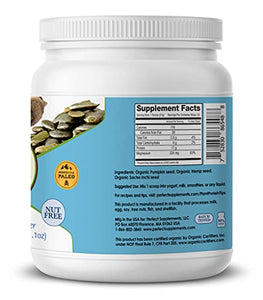Perfect Supplements Plant Protein - Pumpkin Seed, Hemp Seed, Sacha Inchi - 660g