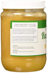 Stakich Royal Jelly Enriched Raw Honey - Pure, Unprocessed, Unheated - 40 Ounce