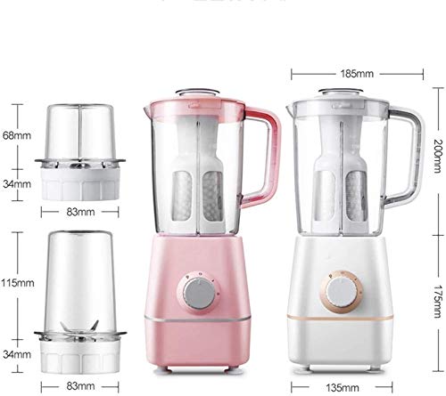 WERCHW Juicer Machines, Slow Masticating Juicer with Ceramic Auger, Anti-drip Mouth, Cold Press Juicer for Fruits and Vegetables Juice Jug (White) (Color : Pink)