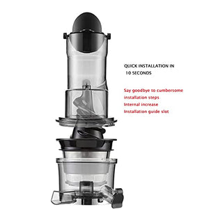 HIZQ Slow Juicer Masticating Juicer Machine, Wide Groove Slow Juicer for Nutritious Fruit And Vegetable Juicer Spiral Cold Press Juicer Is BPA Free Masticating Juicers for Vegetables,Red