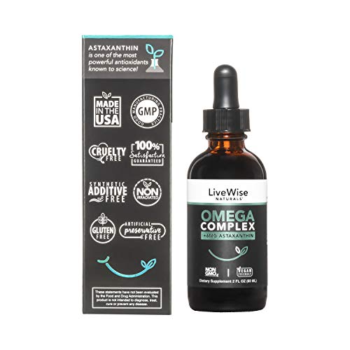 Vegan DHA Omega 3 Fatty Acids for Women and Men – Algae Omega 3 DHA Supplements – Fish-Free EPA DHA Vegan Omega 3 Supplements w/ Ahiflower Oil and Astaxanthin Supports Heart, Brain, and Joint Health